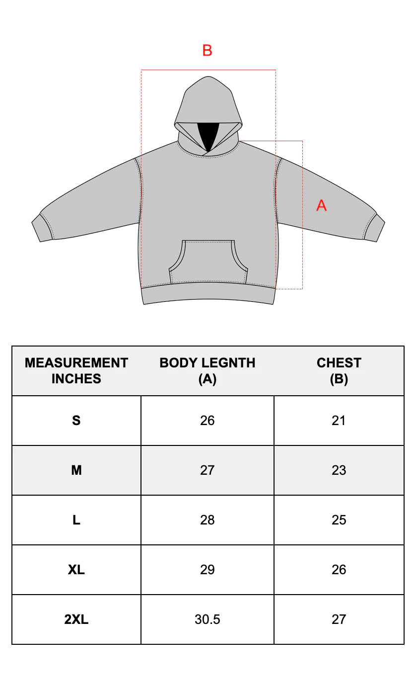Heavyweight Turtle Title Hoodie Hand-Painted