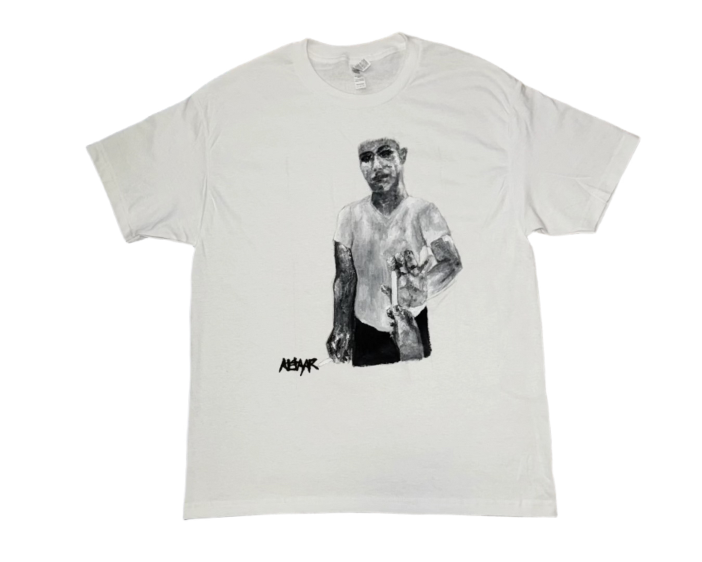 "I don't smoke" T-Shirt Hand-Painted