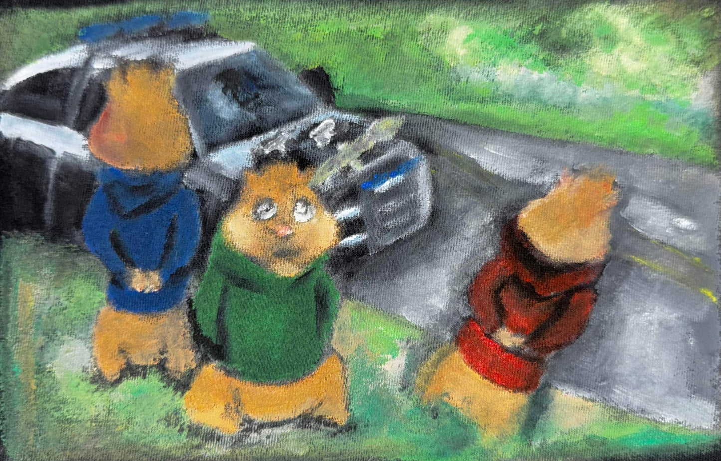 Free the Chipmunks T-Shirt Hand-Painted