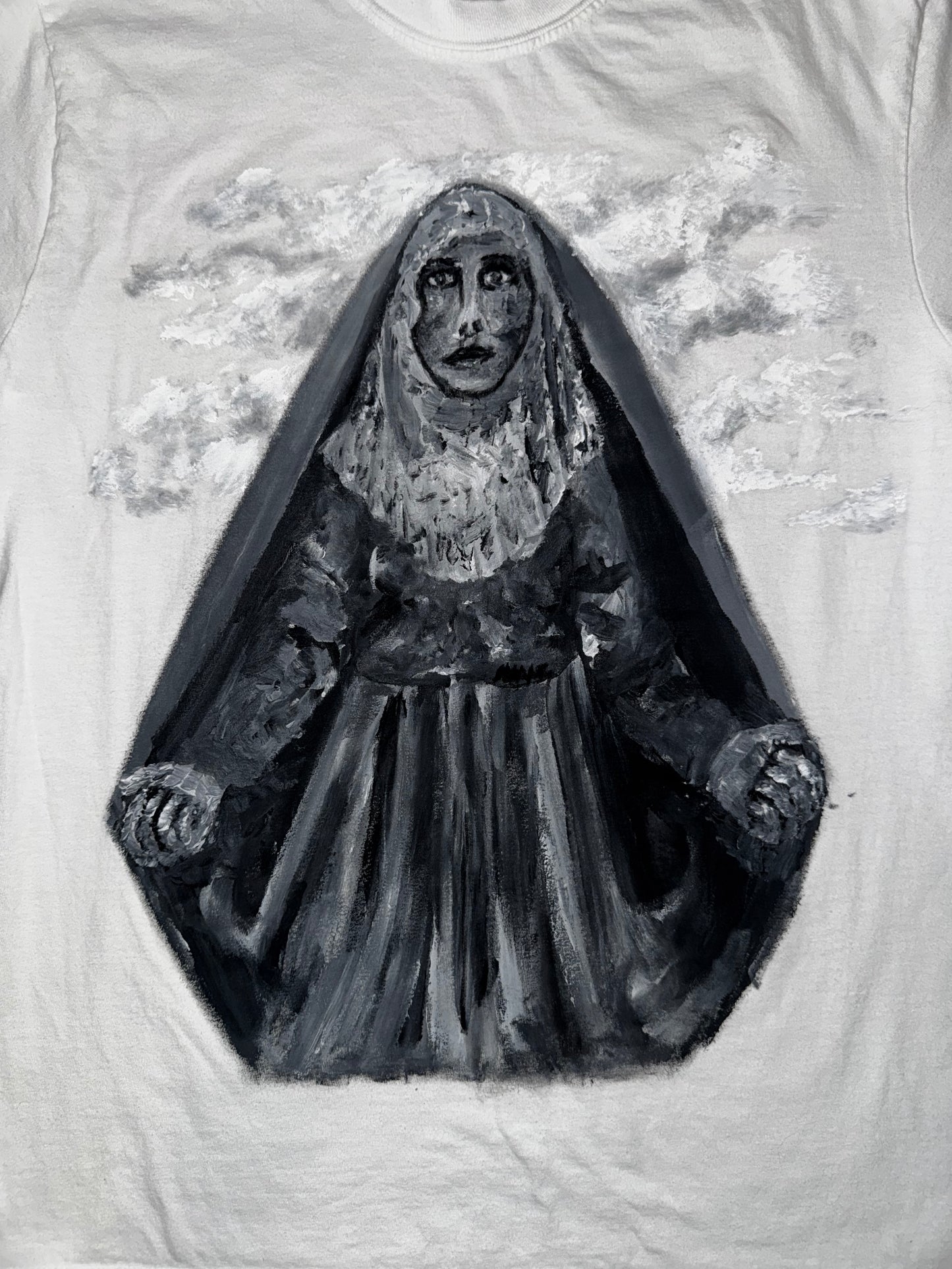 Nun T-Shirt Hand-Painted