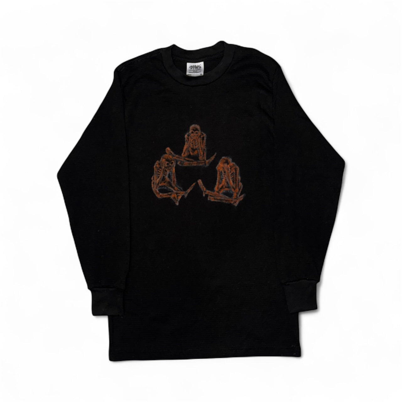 Bleach Painted Long Sleeve Thermals