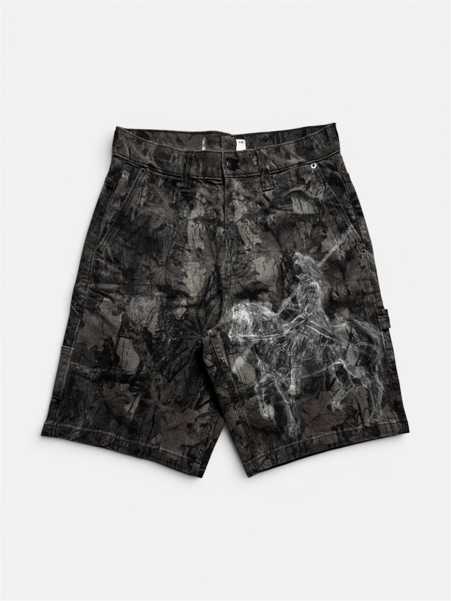 Hand-Painted Camo Jorts #1