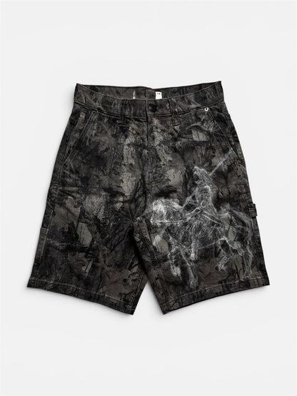 Hand-Painted Camo Jorts #1