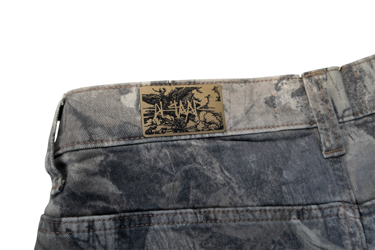 Hand-Painted Camo Jorts #2