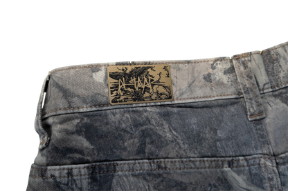 Hand-Painted Camo Jorts #2
