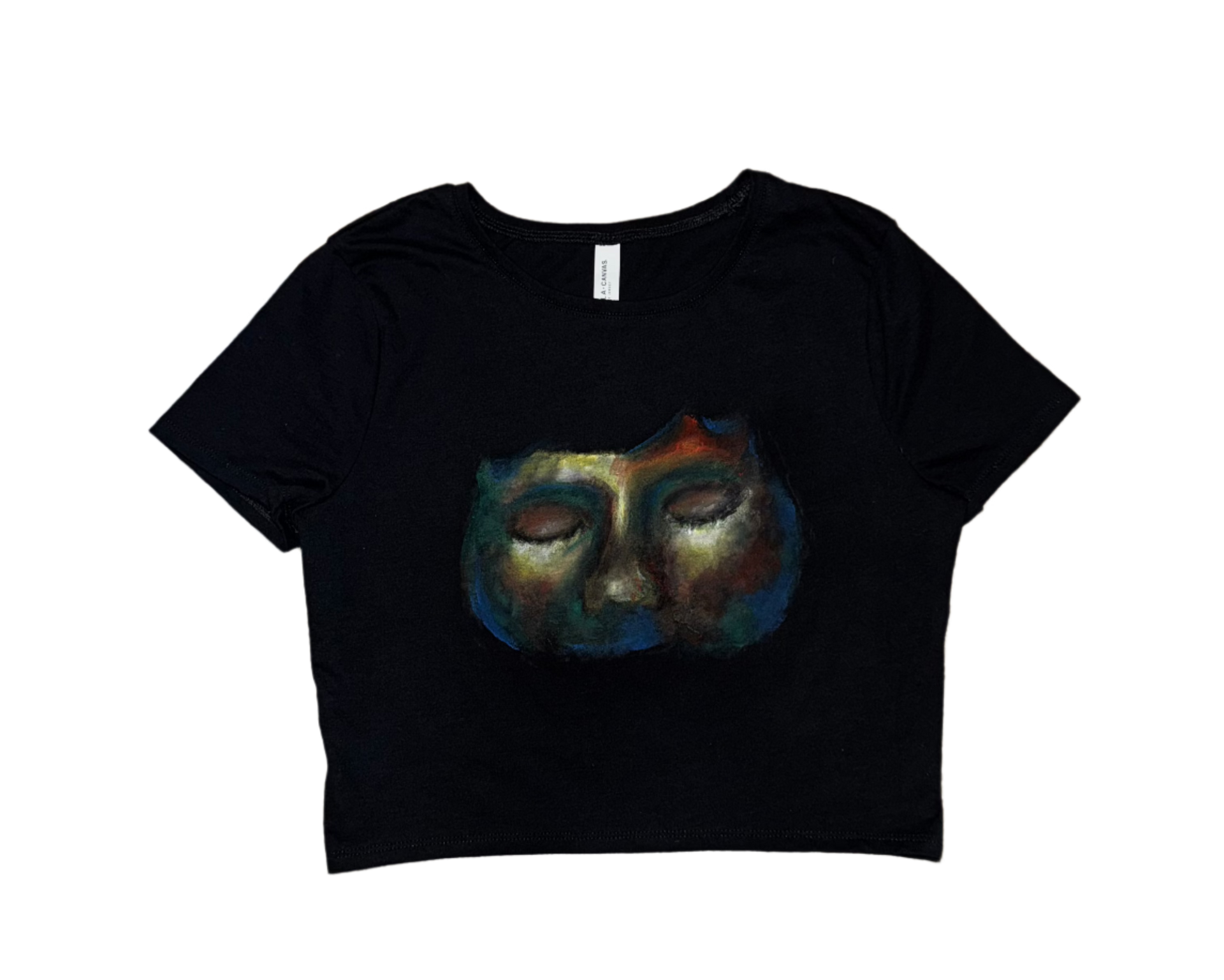 Abstract Crop Top Hand-Painted – ALTAYAR